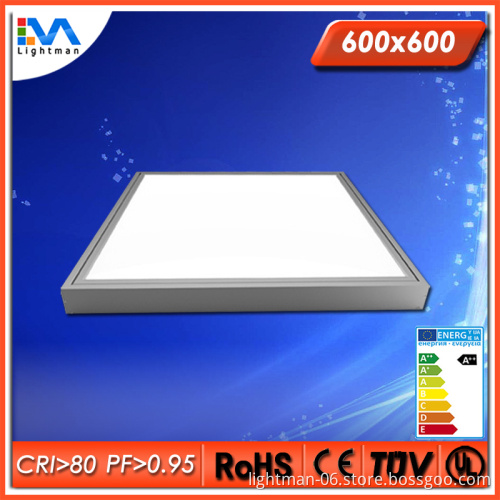 Home decoration 36w 600x600 surface mounted led light panel for residential use